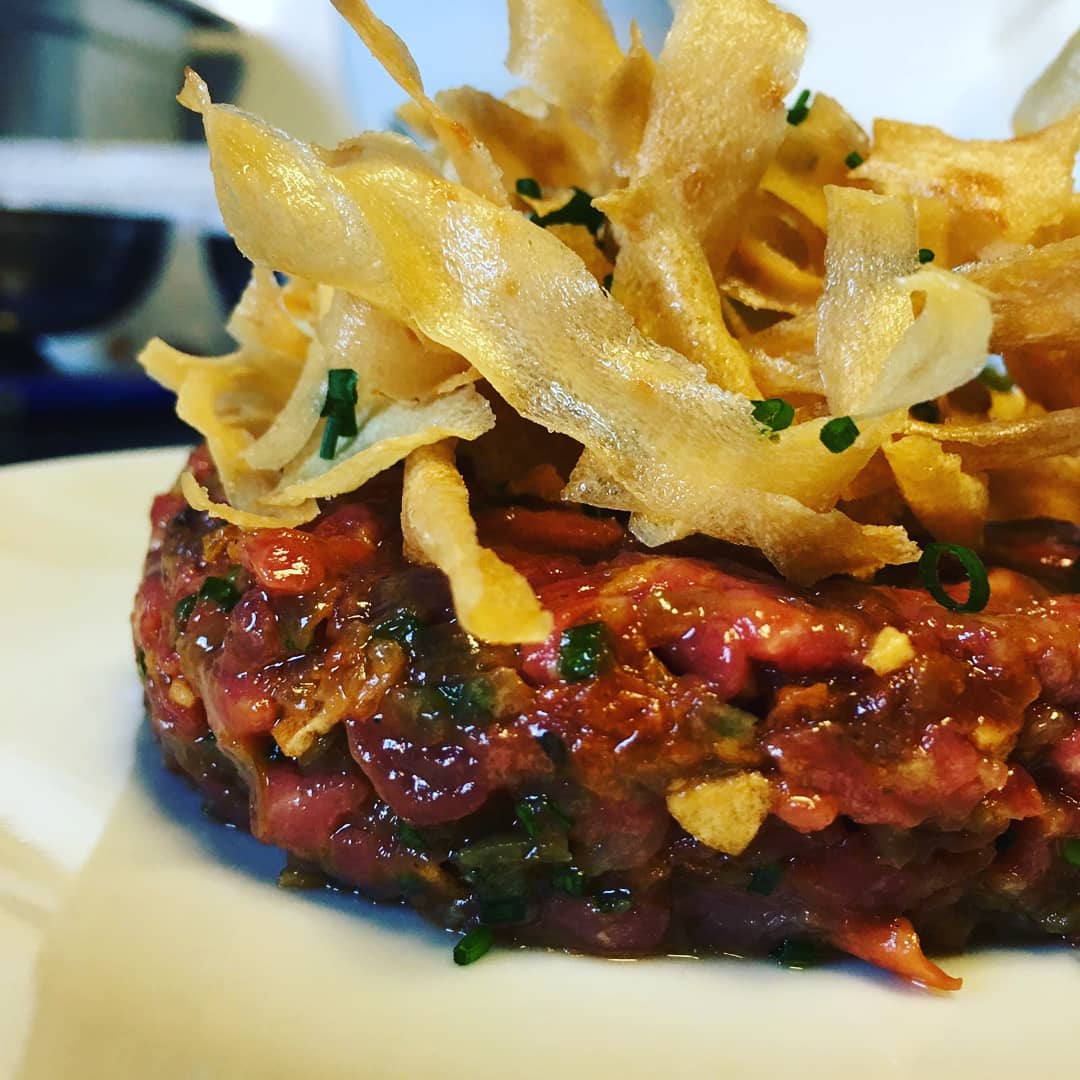 If you are lucky enough to be dining at Walcot Street this weekend and fancy the steak tartare –  rest assured it’s off our Pedigree Belted Galloway  carcass and “probably the best beef in Bath”!
#corkagebath #beef #bathrestaurants #food #chefslife #freshisbest #walcotbath #igersbath