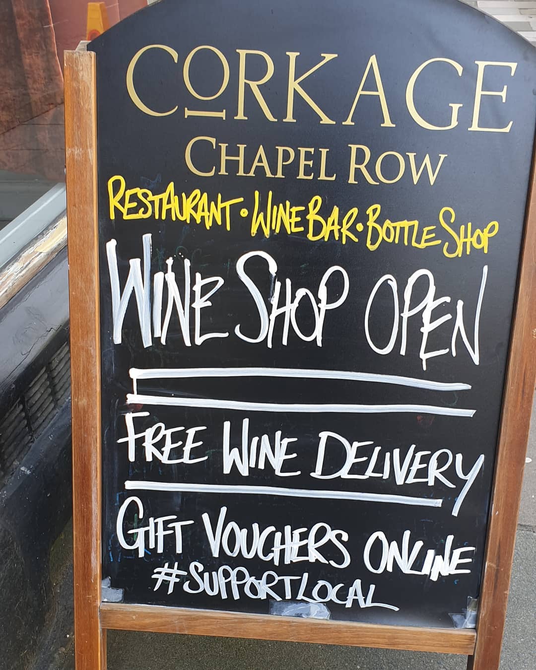 Wine available – our shelves are full, free local delivery for 6 or more bottles – pop in to buy or call, order & pay. We’ll deliver to you so you can stay isolated.
@keepingbathafloat
#keepbathafloat
#corkagebath 
#staysafe
