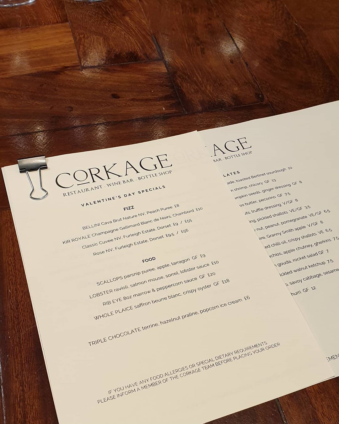 We have a couple of last minute slots for this evening at Chapel Row – if you are already booked check out our specials!
@visitbath @bathrestaurants @batheats
#corkagebath #freshisbest